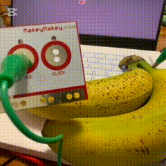 Successfully experimenting with the conductive bananas